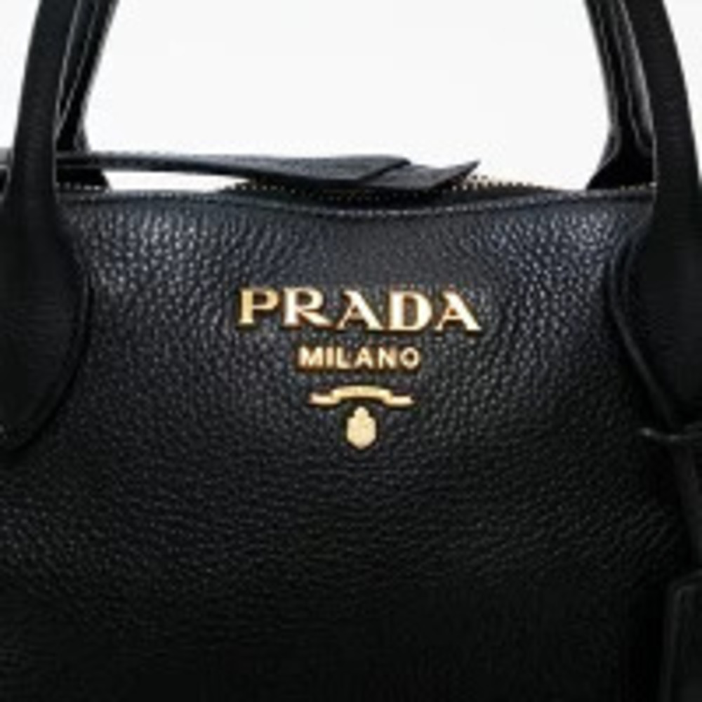 Prada Leather Shoulder Bag Black - Picture 9 of 13